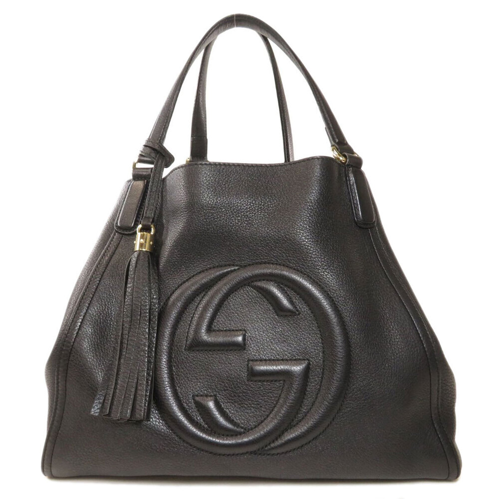 Gucci Soho leather tote Shoulder bag Black - Picture 11 of 11
